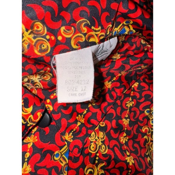 Alicia Button Down Blouse Vintage Women Size 12 - Picture 9 of 9